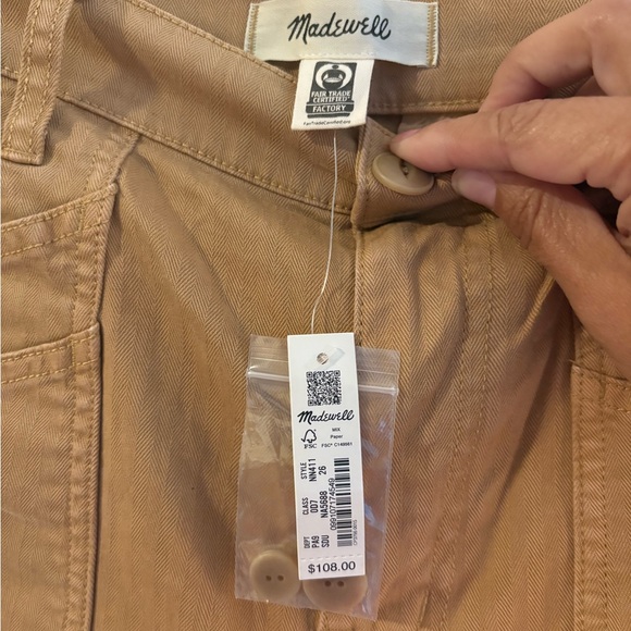 NWT Madewell 90s Straight Cargo Pants - Picture 4 of 6